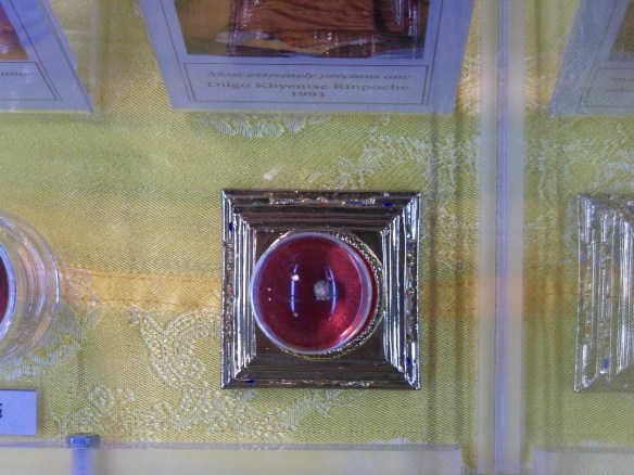 cremation relic of Dilgo Khyentse Rinpoche, died 1991